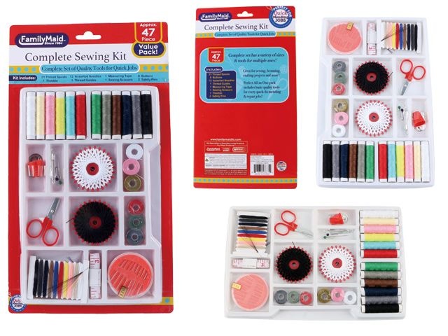 96 Pieces 47 Piece Complete Sewing Kit - Sewing Supplies