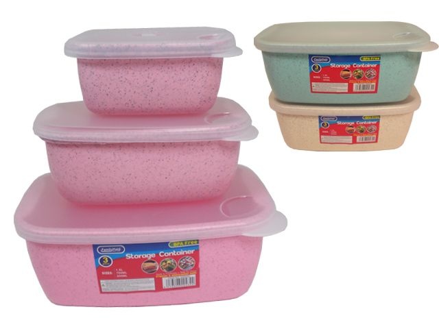 48 Pieces 3 Piece Rectangle Food Containers - Food Storage Containers