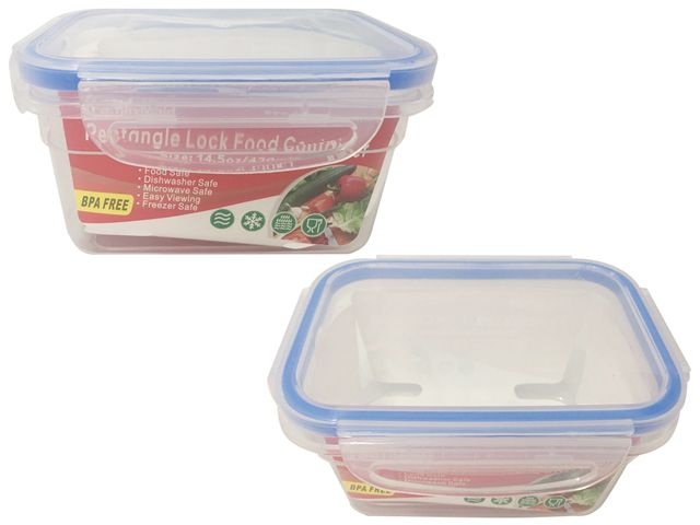 96 Pieces Rectangle Food Container With Locks - Food Storage Containers