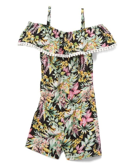 6 Pieces Girls' Rayon Romper In Size 4-6X - Girls Dresses And Romper Sets