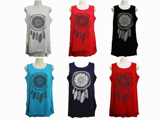 48 Pieces Womens Assorted Color Tank Top - Womens Fashion Tops