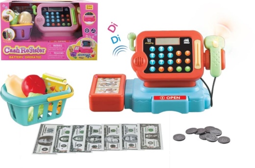 16 Pieces Cash Register Play Set - Educational Toys