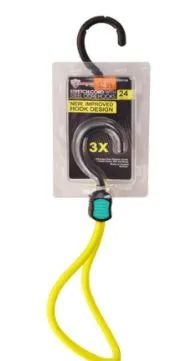 48 Pieces Bungee Cord with Steel Core Hooks 24 Inch