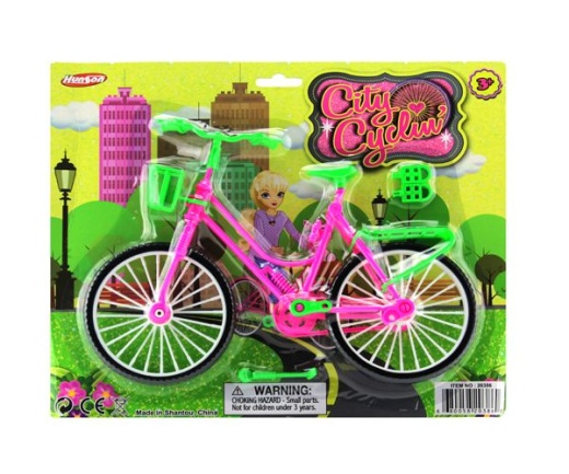 24 Pieces Bicycle on Card - Cars, Planes, Trains & Bikes