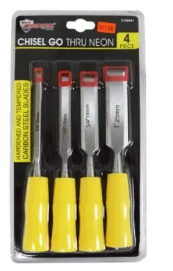 12 Pieces Chisel Set 4 Piece - Hardware Miscellaneous