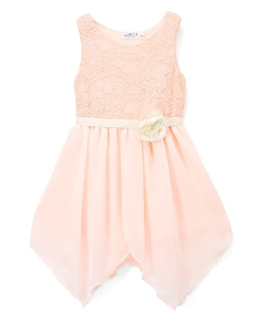 6 Pieces Girls' Blush Chiffon Dress In Size 7-14 - Girls Dresses And Romper Sets