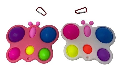 24 Pieces Butterfly Simple Dimple Fidget Pops - Fidget Spinners