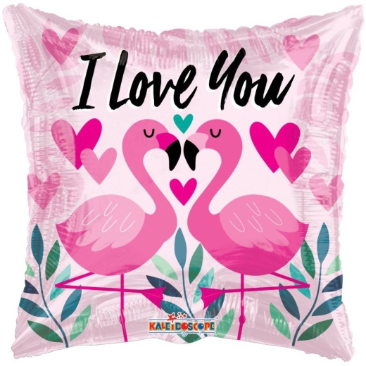 100 Pieces I Love You Flamingo Balloon - Valentine Decorations