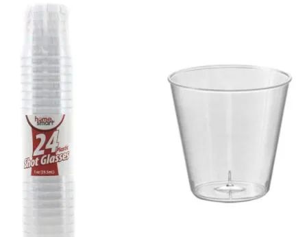 72 Pieces Plastic Shot Glasses 24 Count - Plastic Drinkware