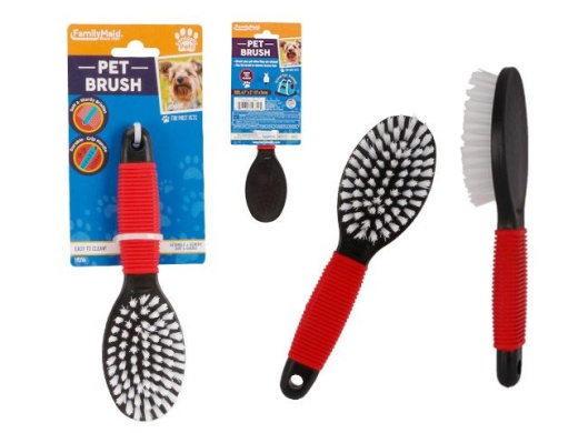 96 Pieces Nylon Pet Brush with Soft Grip Handle - Pet Grooming Supplies