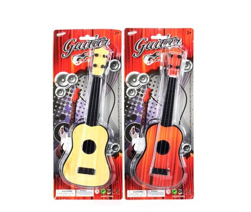 144 Pieces Guitar 11 Inch On Card 2 Assorted - Musical
