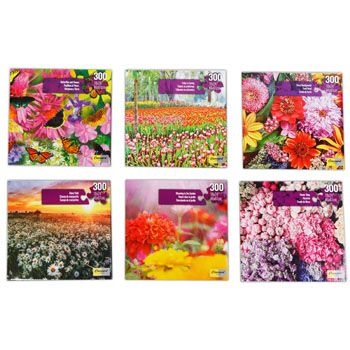 12 Pieces 300Pc Floral Delight Puzzle