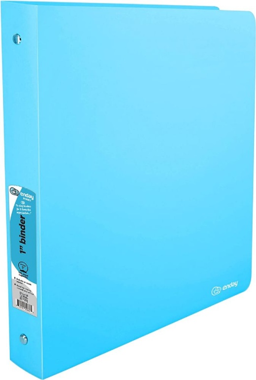 24 Pieces 1" Binder Flexible Cover, Blue