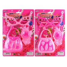 72 Pieces 3 Piece Beauty Play Set On Card - Girls Toys