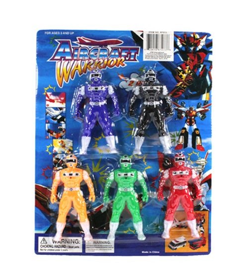 72 Pieces 5 Piece Robot Blue Card - Action Figures & Robots