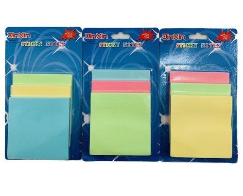 36 Pieces Three Pack Sticky Notes Pastel - Sticky Note & Notepads