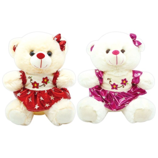 6 Pieces Valentine Plush Teddy Bear with Skirt - Plush Toys