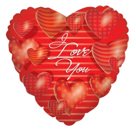 100 Pieces I Love You Valentines Balloon Heart Shape - Valentine Decorations