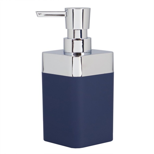 12 Pieces Home Basics Skylar 10 Oz. ABS Plastic Soap/Lotion Dispenser, Navy