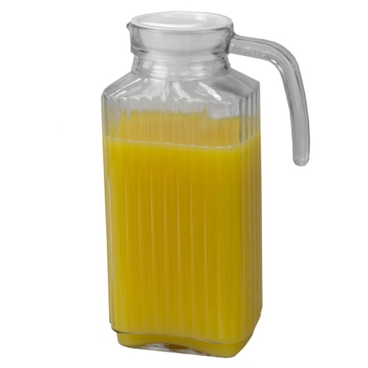12 Pieces Home Basics Embellished Glass 1.8 Lt Decorative Beverage Pitcher
