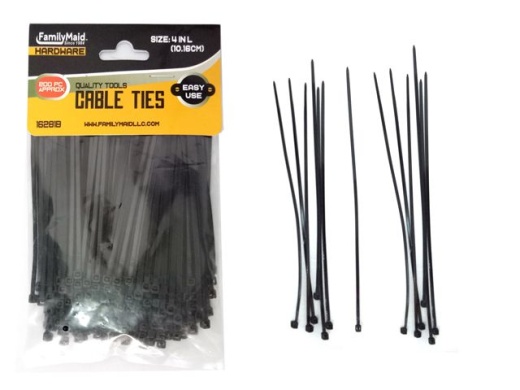 96 Pieces 200 Piece Black Cable Ties - Cable Wire Management Made Easy