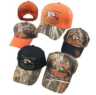 24 Pieces Lifes A Game Hunting Is Serious Ball Cap - Baseball Caps & Snap Backs