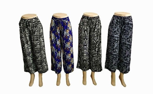 12 Pieces Women Loose Fit Styled Pants Assorted Patterns - Womens Pants