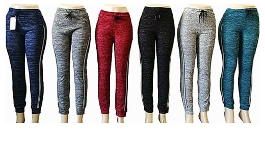 48 Pieces Womens Assorted Color Pants With Stripe - Womens Pants