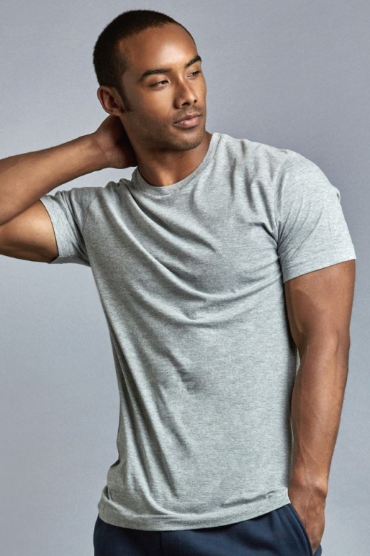 72 Pieces Men's Cotton Crew Neck T-Shirt In Size 2X-Large In Gray - Mens T-Shirts