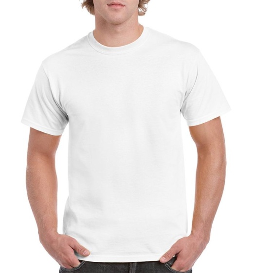 36 Pieces Unisex Gildan White Cotton T-Shirt, Size Medium - Mens T-Shirts