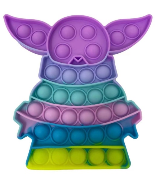 Buy 24 Pieces Macaron Yoda Push Pop - Fidget Spinners Online