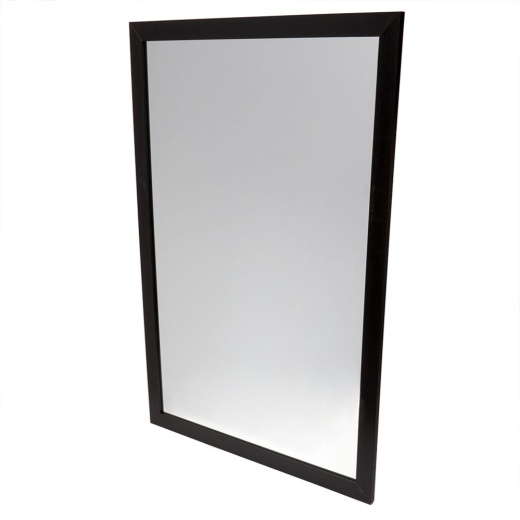 4 Pieces Home Basics 24" X 36" Wall Mirror, Mahogany - Home Accessories
