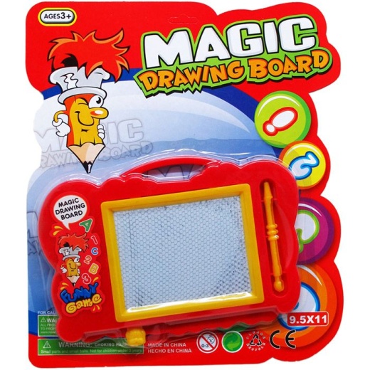 72 Pieces 4"x3" Magic Drawing Board In Blister Card, 2 Assrt - Novelty Toys for Kids