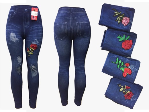 12 Pieces Womens Rose Leggings - Best Leggings for Women