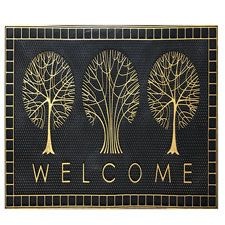 8 Pieces Door Mat PVC 26x16 Gold Welcome with Tree - Mats