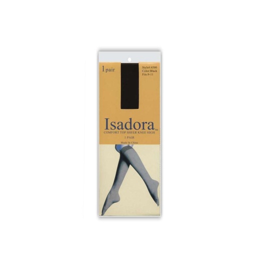 120 Pairs Queen Size Comfort Top Isadora Sheer Knee High Solid Off White - Womens Knee Highs