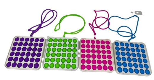 24 Pieces Square Simple Dimple Fidget Pops - Fidget Spinners