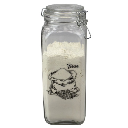 12 Pieces Home Basics Ludlow 67 Oz. Glass Canister With Metal Clasp - Clear Storage Containers
