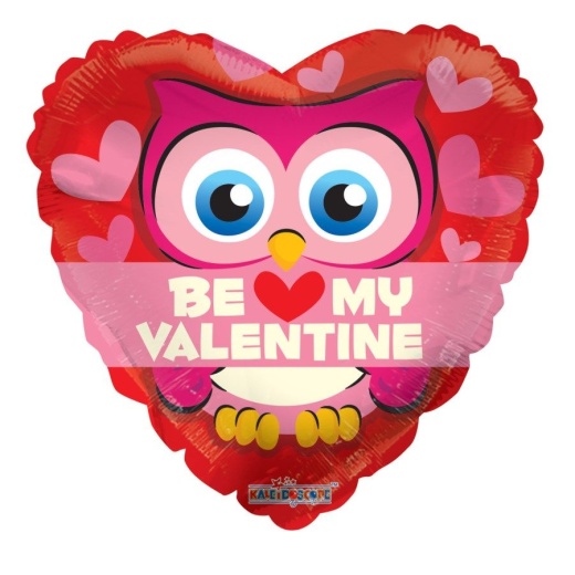 100 Pieces Be My Valentine Balloon Owl Heart Shape - Valentine Decorations