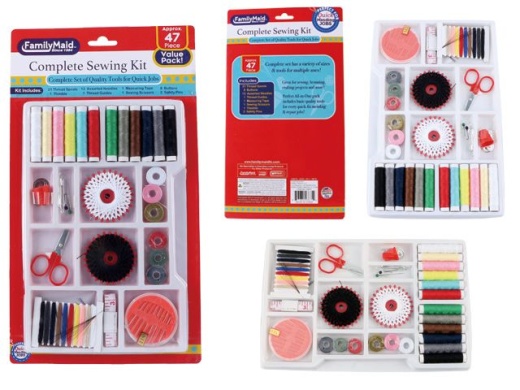 96 Pieces 47 Piece Complete Sewing Kit - Sewing Supplies Essentials