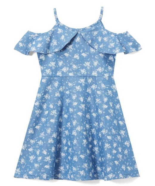 6 Pieces Girls' Denim Dress In Size 4-6X - Girls Dresses And Romper Sets