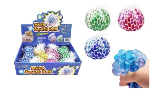 72 Pieces Mesh Squish Ball Glitter - Slime & Squishees
