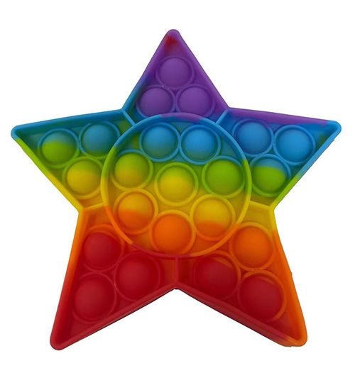 24 Pieces Star Push Pop Bubble Toys - Fidget Spinners for Kids and Adults