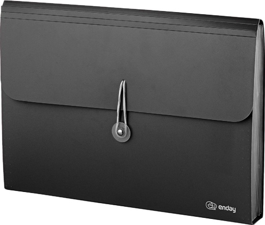 12 Pieces 13-Pocket Letter Size Poly Expanding File, Black