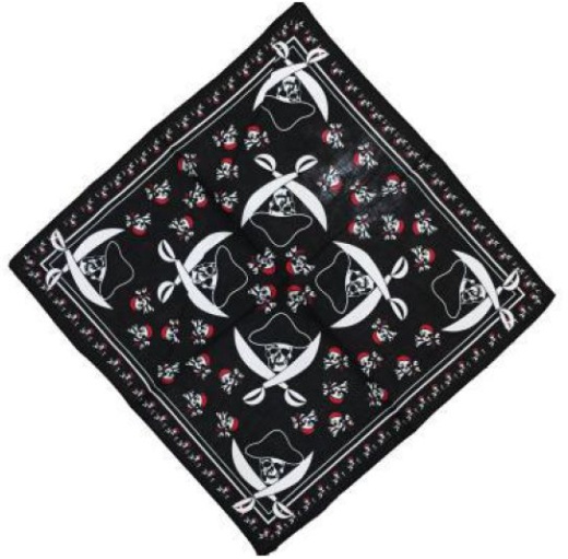 72 Pieces Black Skull Bandana - Bandanas for Men and Women