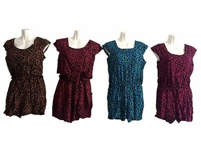 48 Pairs Womens Summer Loose Jumpsuit Casual Short Sleeve - Womens Rompers & Outfit Sets