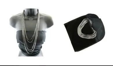 12 Pieces Long Six Layer Necklace - Necklace