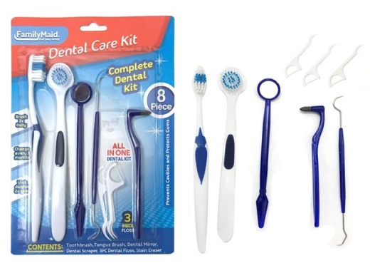 144 Pieces 8-Piece Dental Care Kit - Toothbrushes And Toothpaste