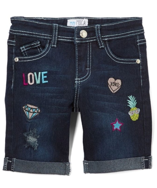 12 Pieces Girls' Bermuda Shorts, Size 4-6X - Girls Jeans