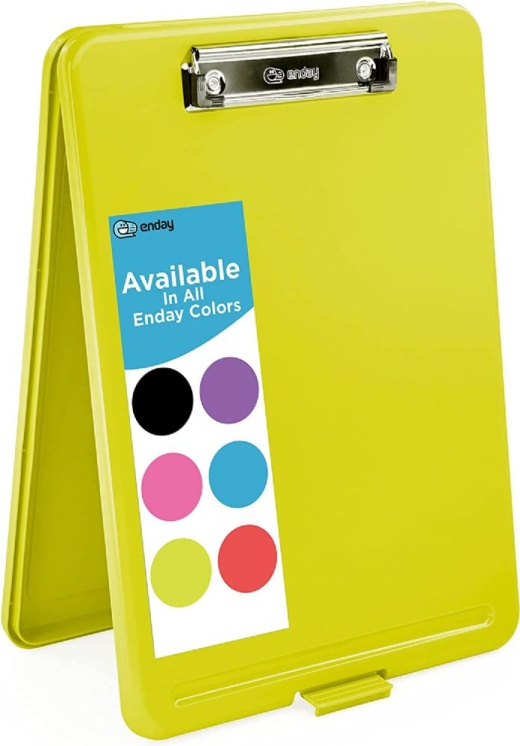 18 Pieces Translucent Clipboard Storage Case, Green